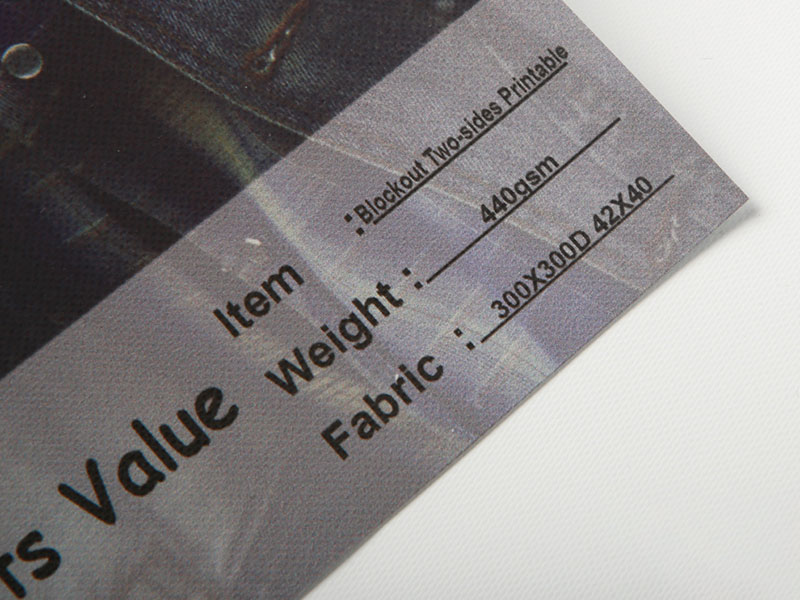 440 gsm dubbelzijdig bedrukbare verduisterende PVC-plafondfilm