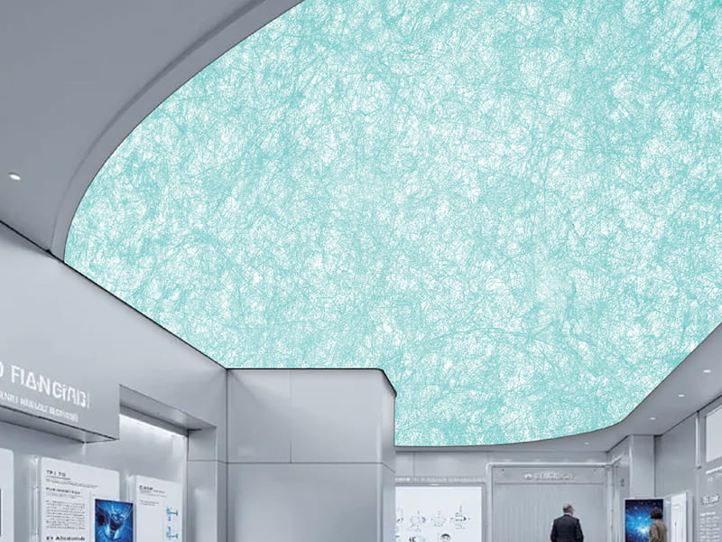 Kunstbedrukte zachte plafondfolie Kunstbedrukte zachte plafondfolie